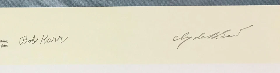 ВЕРХНЯЯ ОБЛОЖКА Джеральда Коулсона с подписью трех тузов USAAF - Изображение 3 из 4