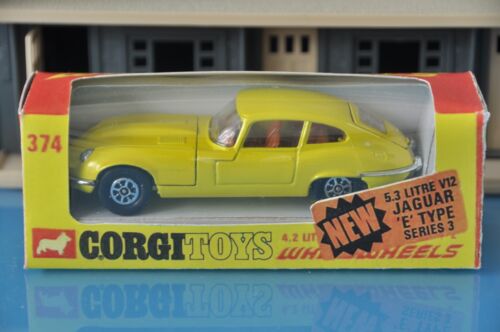Corgi Toys 374 NEUF JAGUAR E-TYPE 5,3 LTR V12 en reprobox - Photo 1/9