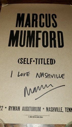 #/30 SIGNED MARCUS MUMFORD Ryman 2022 HATCH SHOW PRINT Nashville Poster Sons - Picture 2 of 3