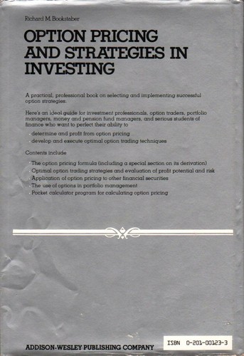 Option Pricing and Strategies in Investing - Bookstaber - Spreads Straddles - Imagen 2 de 2