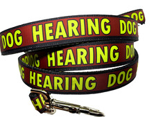 Hearing Dog 1 inch wide leash, choose your length service dog leash cute leash