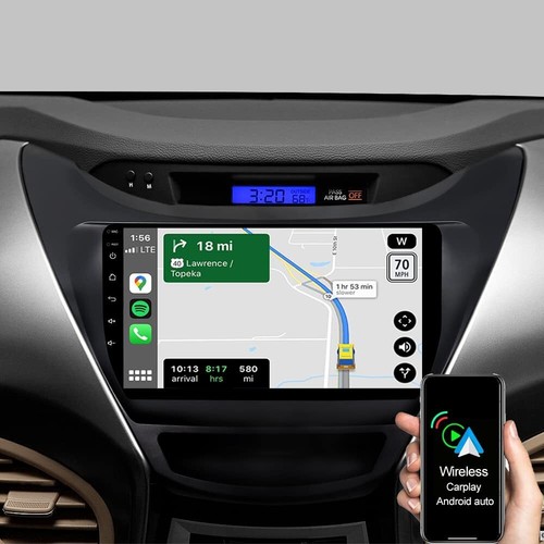 Se adapta a Hyundai Elantra 2011-2013 Android 11.0 estéreo de coche Apple CarPlay radio WiFi - Imagen 3 de 16