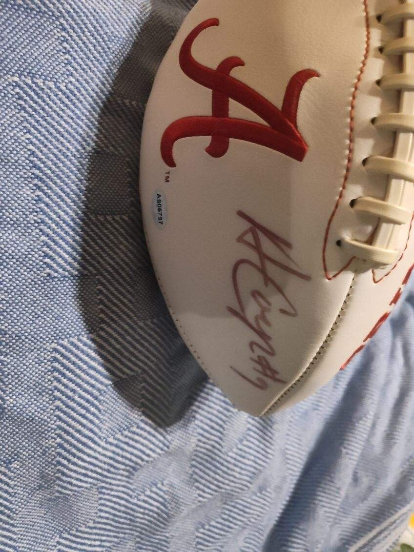 Amari Cooper Autographed Signed Alabama Crimson Tide Official NFL Team Logo Football (Becket 