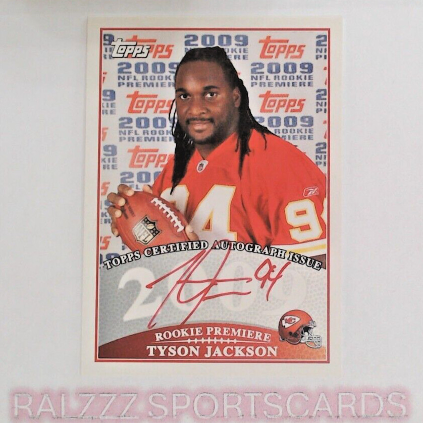 Tyson Jackson 2009 Topps Rookie Premiere Autographs Red Ink #TJ
