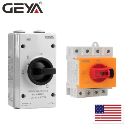 GEYA PV Disconnect Switch DC 4Pole 1000V 32A Solar Photovoltaic Isolator Breaker