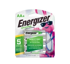 4 Pack Energizer AA Rechargeable 2000mAh Recharge Universal Batteries 