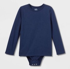 Cat  Jack Bodysuit Kids Medium 7/8 Adaptive Abdominal Access Long Sleeve Blue