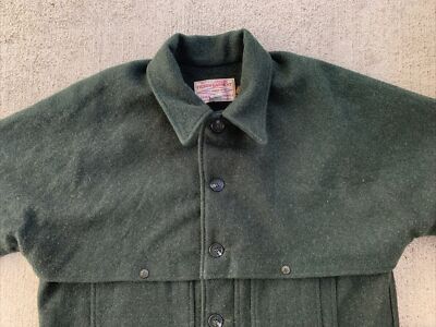 Filson Double Mackinaw Wool Cruiser 48 Green Cape Heavy Coat Jac