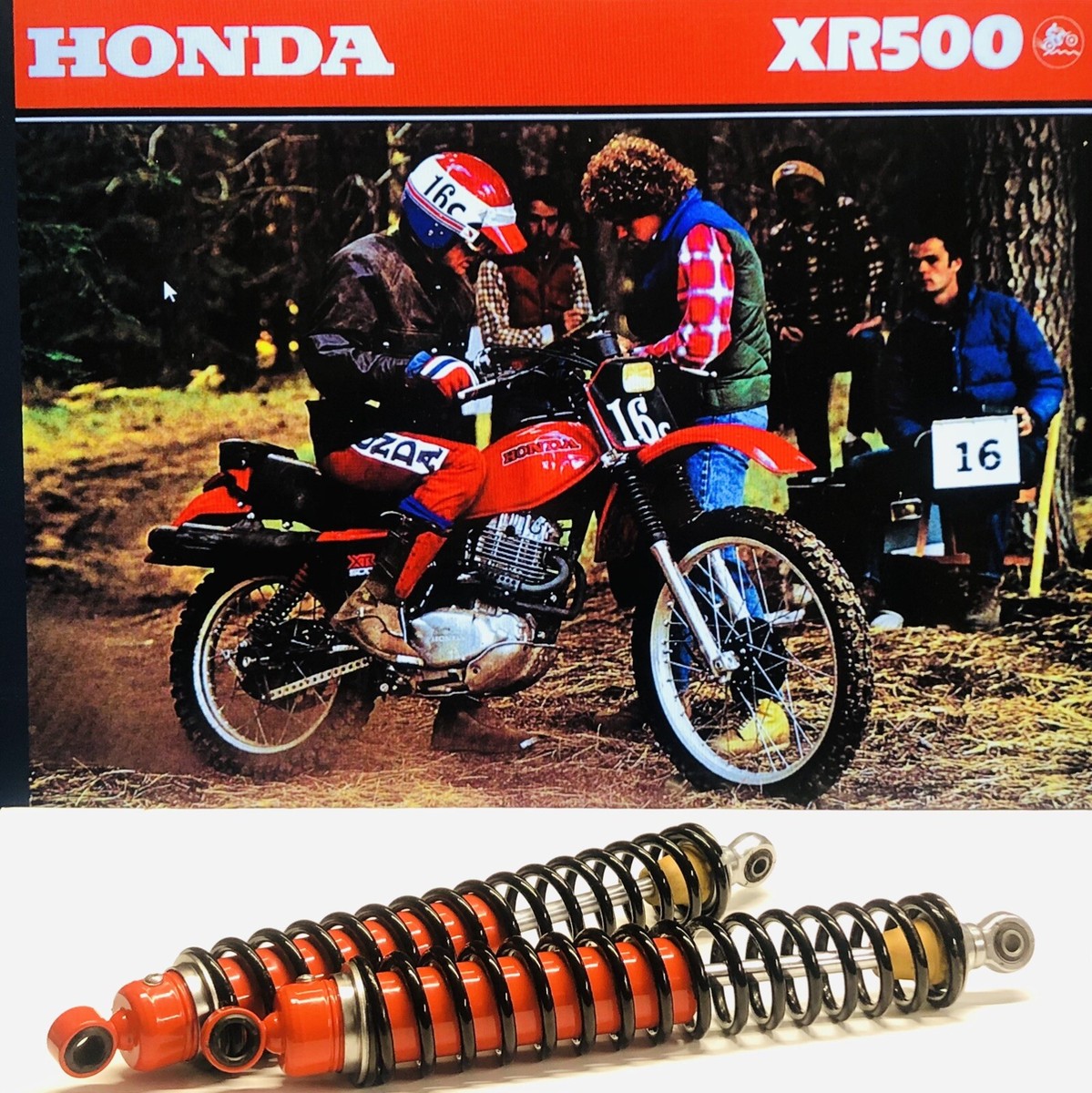 HONDA REAR SHOCK RESTORATION RESTORE SERVICE 79 80 XR200 XR500