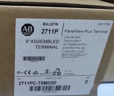 2711PC-T6M20D AB PanelView Plus Terminal Brand New In Box! Spot Goods Zy