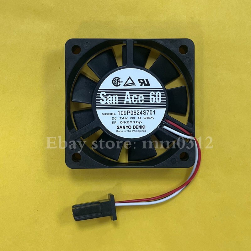 Sanyo 109P0624S701 DC24V 0.08A 6015 6cm cooling fan | eBay