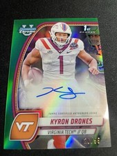 KYRON DRONES 2024 BOWMAN UNIVERSITY CHROME REFRACTOR AUTO ROOKIE RC CARD /99