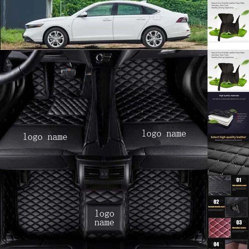 Car Floor Mats For Honda Accord Custom Luxury Carpets Waterproof Cargo Liners - Picture 3 of 31