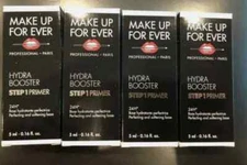 4x MAKE UP FOR EVER Hydra Booster Step 1 Primer .16oz/5mL ea Travel Size
