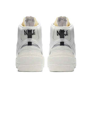 Size 6.5 - sacai x Nike Blazer Mid White Grey for sale online | eBay