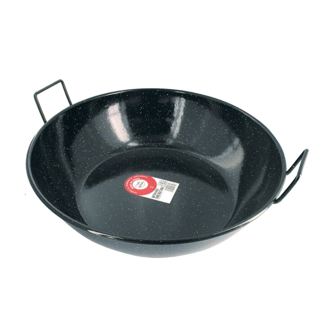 Gebürstete Stahlpfanne mit Griffen Braten Braten Eisenfritteuse