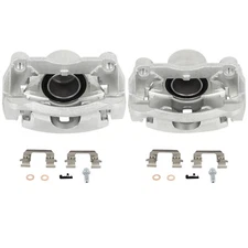 Brake Front Calipers Pair For 2008-2013 Nissan Rogue W/Bracket Driver Passenger