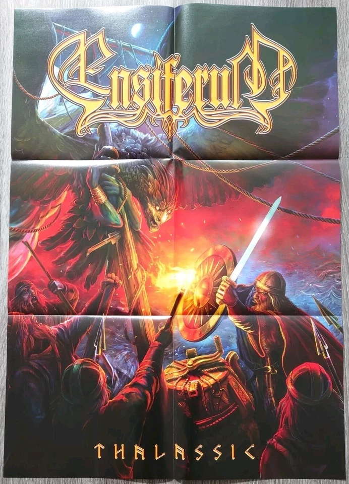 Ensiferum ‎– Thalassic LP (Japan Edition Black + Red/Purple Splatter ltd. 100) - Image 4 of 4