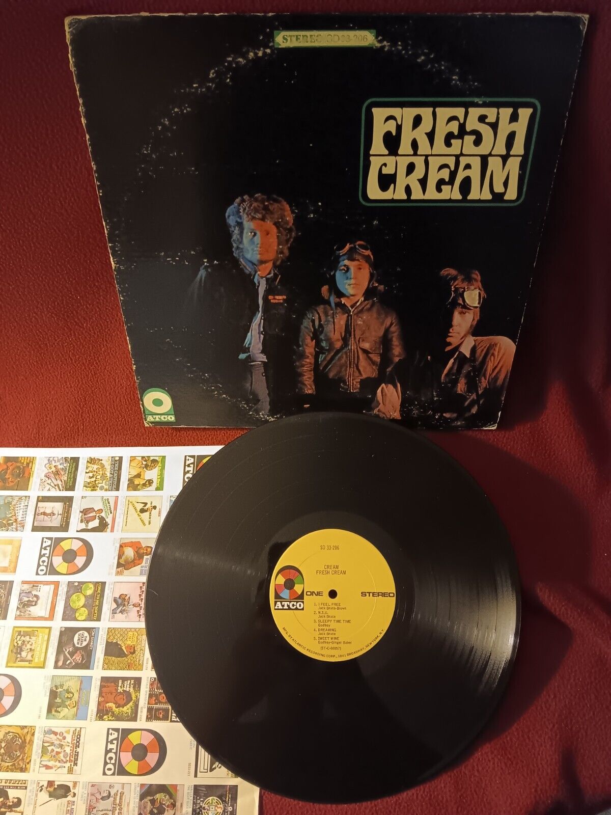 Cream - Fresh Cream/ 1967/ LP/ SD 33-206/ Terra Haute