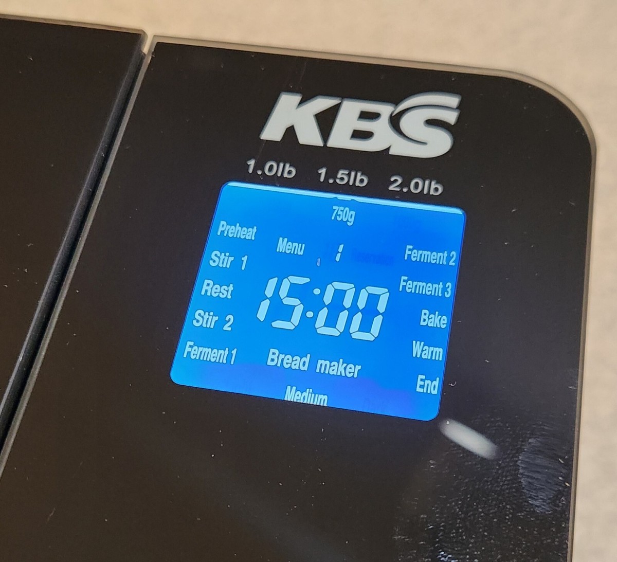 KBS MBF-010 Stainless Steel Bread Machine Maker - Tested & Works