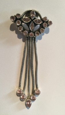 Wunderschöner facettierter Anhänger Sterlingsilber massiv mehrere Steine