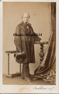 SELTENES LONDON CDV IRISCHES PORTRÄTMALER DANIEL MACLISE VIKTORIANISCHES FOTO 