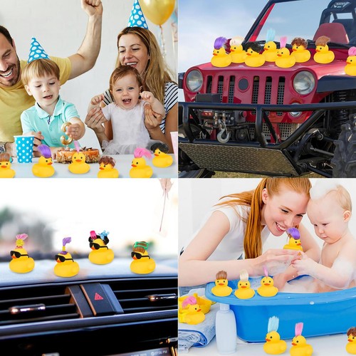 1 Set Classic Rubber Duck Floating Bath Time Toy Duck Baby Tub Yellow Duckie - 第 4/9 張圖片