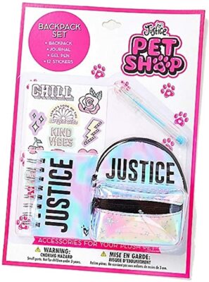 NWT Girl Justice Pet Shop Dye Effect Backpack Set For Plush  display picture 1