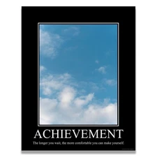 Achieve Demotivational Poster Funny Wall Art Poster Print Artwork Decor Office
