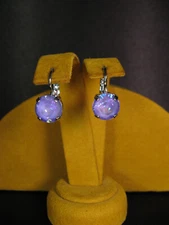 MARIANA JEWELRY EARRINGS SWAROVSKI CRYSTALS ROUND RP Purple Gift Kaleidoscope
