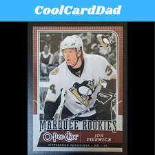 2008-09 O-Pee-Chee Marquee Rookie Card #510 Jon Filewich - Penguins. rookie card picture