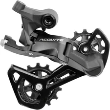 microSHIFT Acolyte RD-M5180M-B 8-Speed Rear Derailleur, Medium Cage, Black for