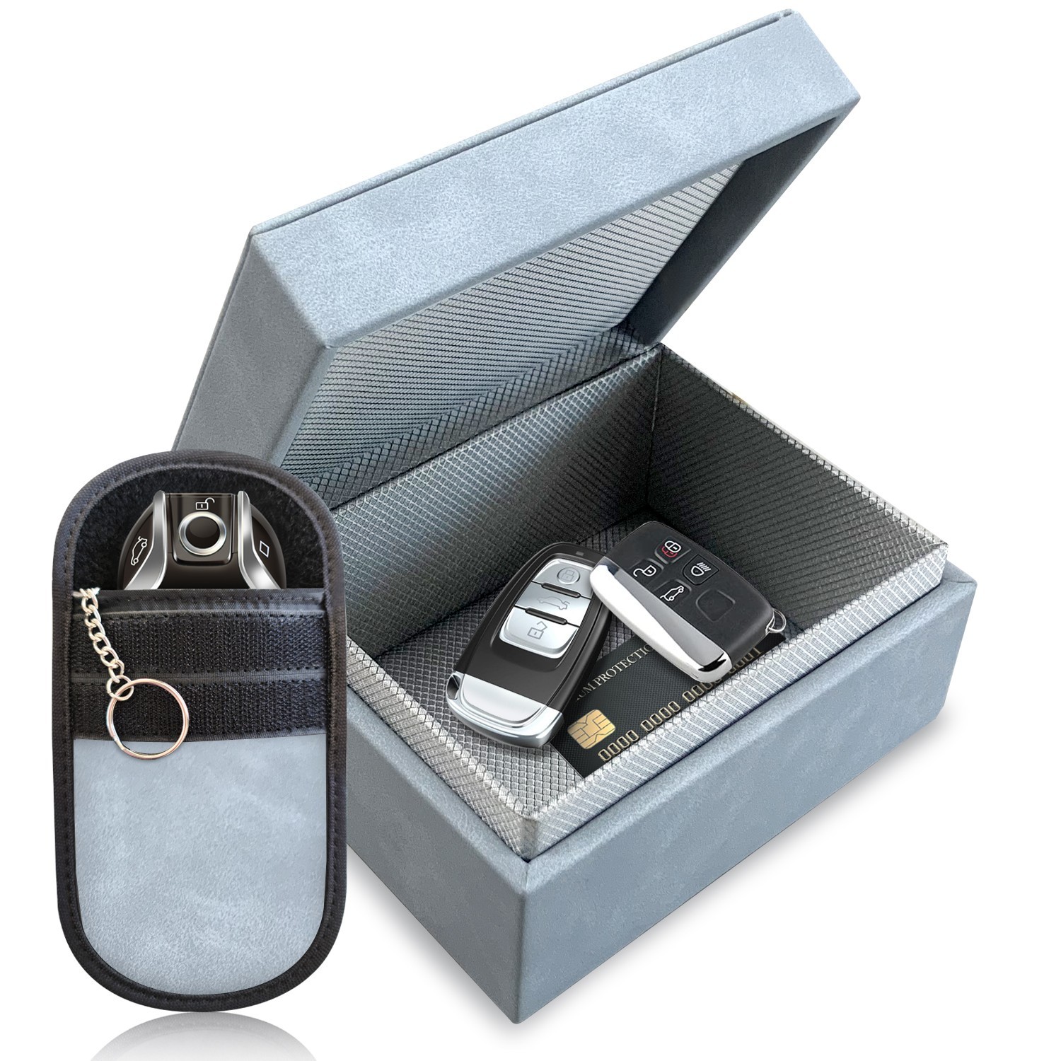 Faraday Box and RFID Blocking Pouch Car Key Signal Blocker Anti Theft