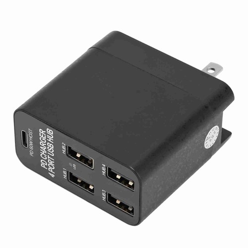 Stacja ładująca typu C PD65W 5 portów Desktop USB Ładowarka Głowica ładująca US Plu FY - Zdjęcie 6 z 24