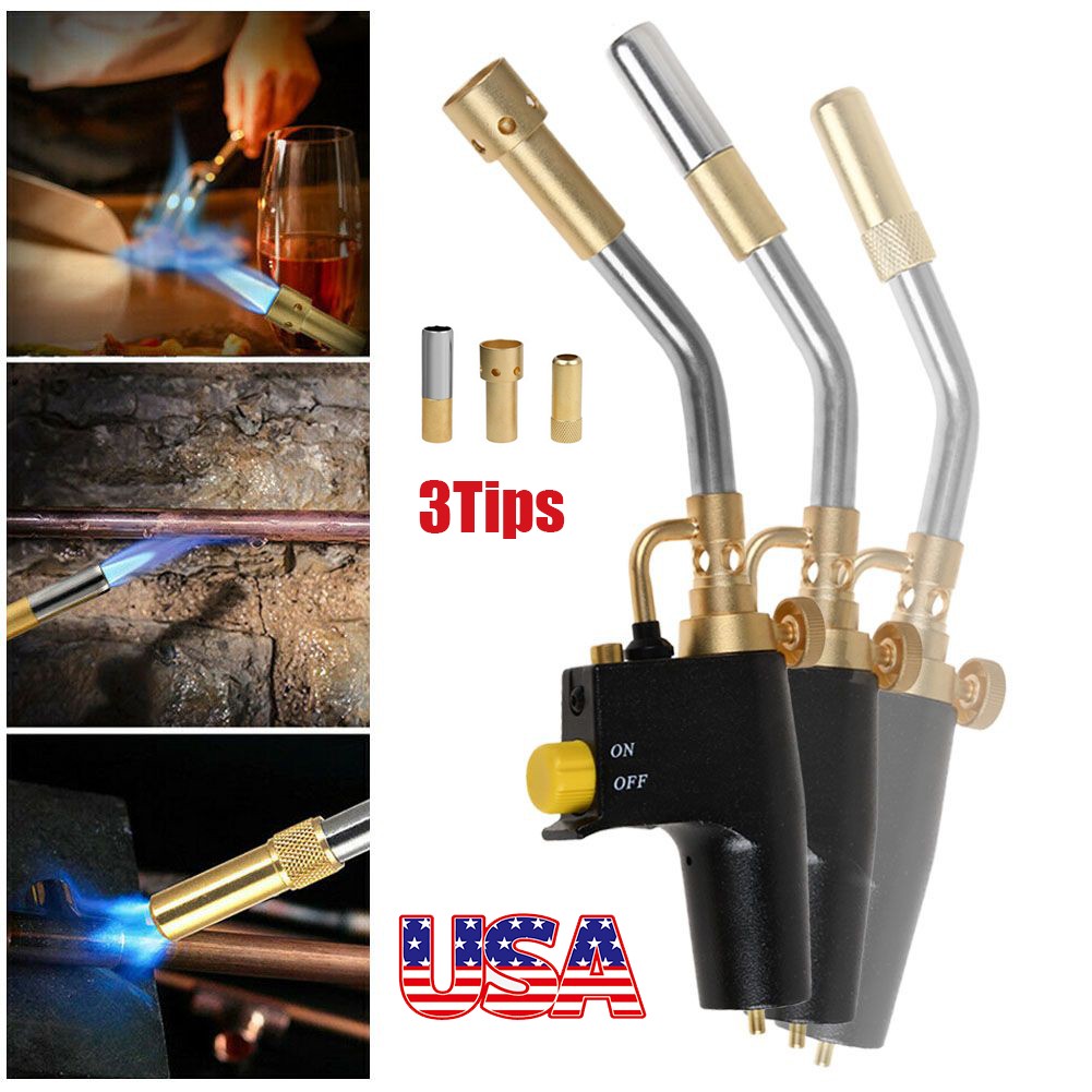 MAPP MAPP- PLUS Propane Gas Welding Torch Plumbing Soldering Brazing Kit Set
