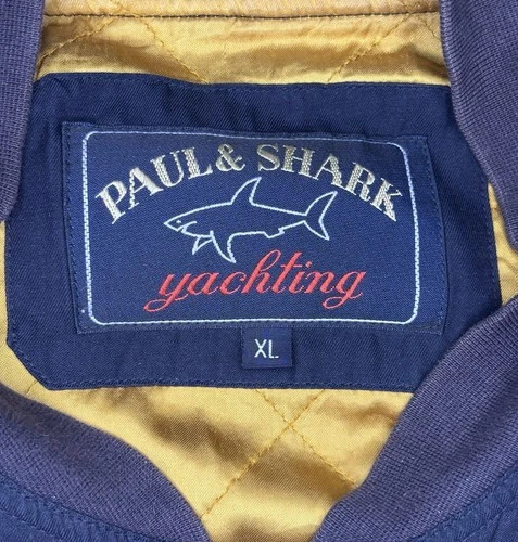 Paul & Shark Bomber Jacket Size XL Navy Blue image 6