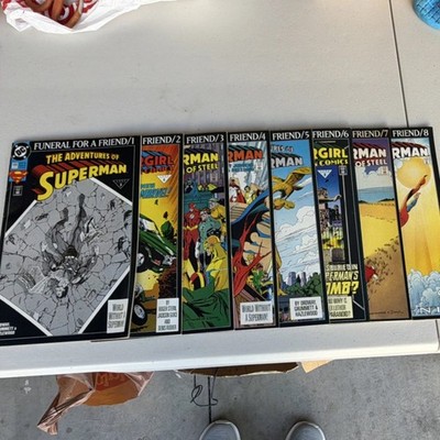 1-8 Superman Funeral for a Friend. GET'EM ALL NOW! ONE LOW PRICE