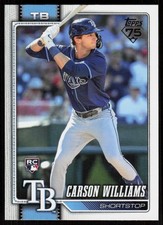 2026 Topps Series 1 Celebration Carson Williams #25 Tampa Bay Rays