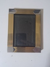Bilderrahmen Foto Rahmen Gold Silber Metall Glas 11,5 x 15,5 cm Hängend Stehend