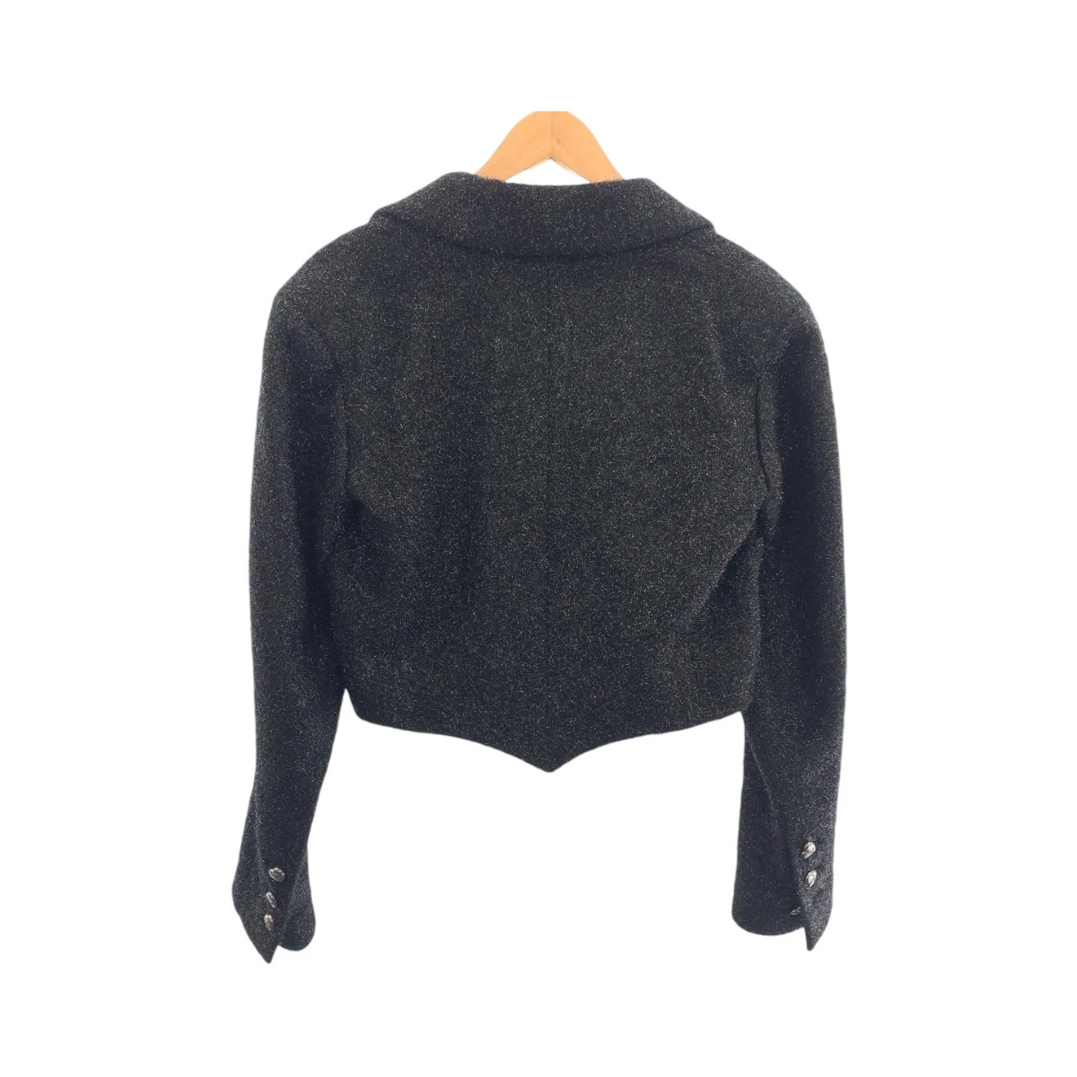 Giacca sartoriale CHANEL Glitter Feather COCO Mark P71194V48297 lunghezza corta