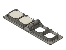 19" 3U Rack Mount for Philips Hue Bridge x4 3D Printed PETG Black M3 Hardw