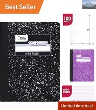 Versatile Mead Composition Notebook: 100 Wide Ruled Sheets - 7.5 x 9.75 Inches