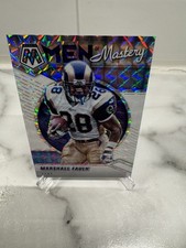2021 Mosaic Marshall Faulk Men of Mastery White /25. Los Angeles Rams