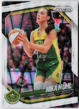 2025 Panini WNBA Prizm Nika Muhl #127 White Seismic Seattle Storm-