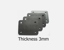 4 (100x100x3mm) Roll Cage Footplates Strengthening, Mounting, Fabrication Steel