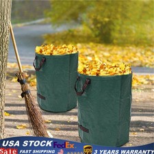 2 Pack 80 Gal Reusable Yard Waste Bags for Yard Garden Lawn to Loading Leaf Tras