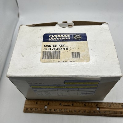 Johnson & Evinrude Master Key Panel KIT,OFF/ON Part #0768746 OEM NIB SHIPS USA
