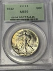 1942  Walking Liberty Half Dollar - PCGS MS65 -  OGH - Lustrous GEM