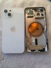 Apple iPhone 13 rear housing back glass chasis white  B 
