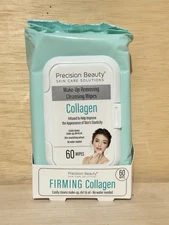 Precision Beauty- Firming Collagen Makeup Removing Cleansing Wipes 60 Ct